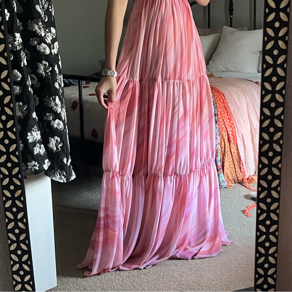 Aiifos Madeleine Pink Maxi Dress - size XS - Picture 8 of 9